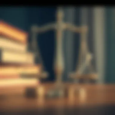 Legal scales symbolizing trust deed enforcement