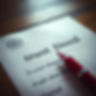 An illustration of a trust deed document with a pen