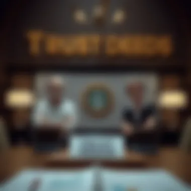 Graphical representation of trustees and beneficiaries