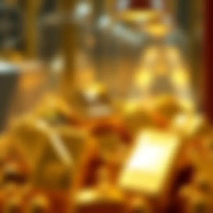 A visual representation of global supply and demand for gold