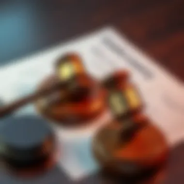 Understanding Legal Frameworks A gavel and legal documents representing the framework of estate law